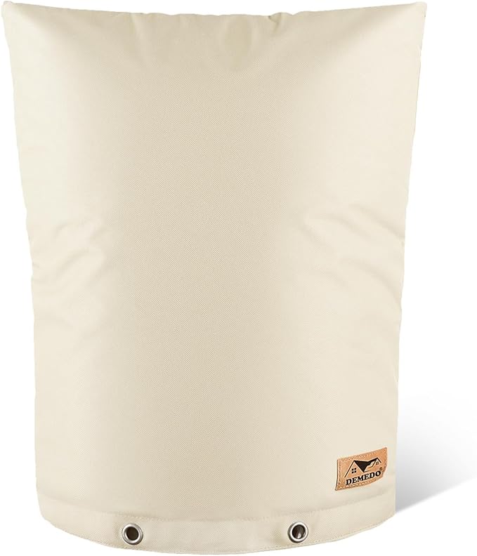 Backflow Preventer Insulation Cover - Water Pipe Insulation Sprinkler Cover for Outside - Insulated Backflow Cover Pouch for Irrigation Back Flow Valve in Winter or Sun Exposure (20" W x 26" H, Sand)