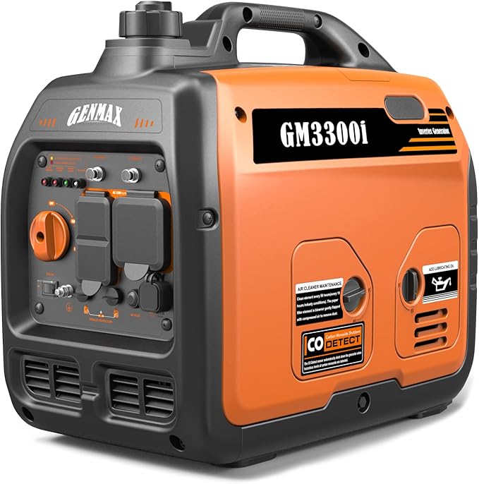 GENMAX Generator,EPA Compliant, Eco-Mode Feature, Ultra Lightweight for Backup Home Use & Camping
