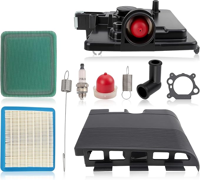 795259 Air Filter Cleaner Primer Base & 692298 Cover for Toro for MTD for Troy Bilt Lawn Mower w/Air Filter Cleaner 491588S Gasket Spark Plug 790849 699056 Springs Kit