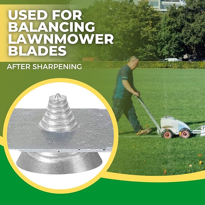 TonGass (2-Pack Metal Precision Blade Balancers for Lawn Mower Blade Sharpener Balances Blades After Sharpening Universal Design Lawn Mower Blades Balancer Lawnmower Accessories