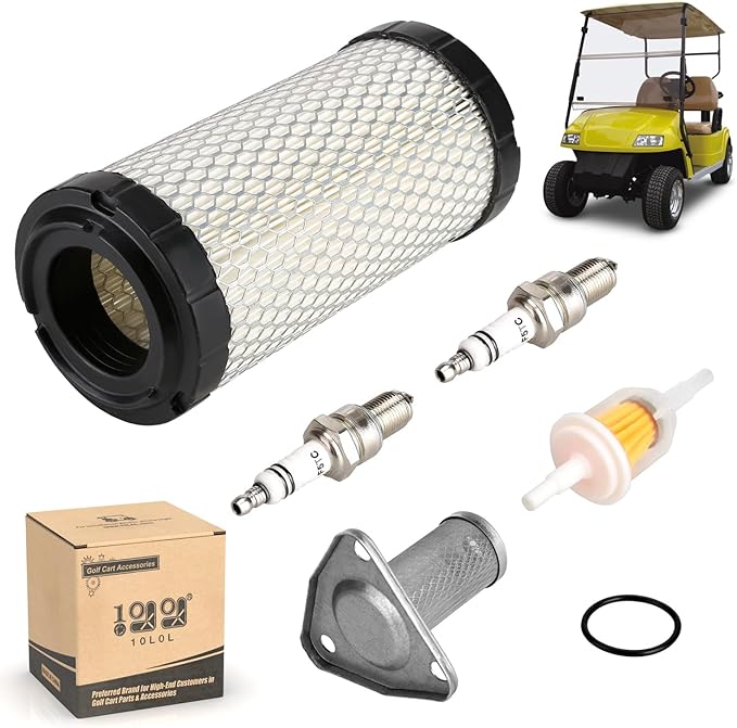 10L0L Golf Cart Tune Up Kit for EZGO ST350 Workhorse 1996-Up,EZGO TXT 2005-2009 with MCI Motor and RXV 2008 Up Gas Models with Robbins Motor,OEM# 72084G01, 26591G01, 28463G01