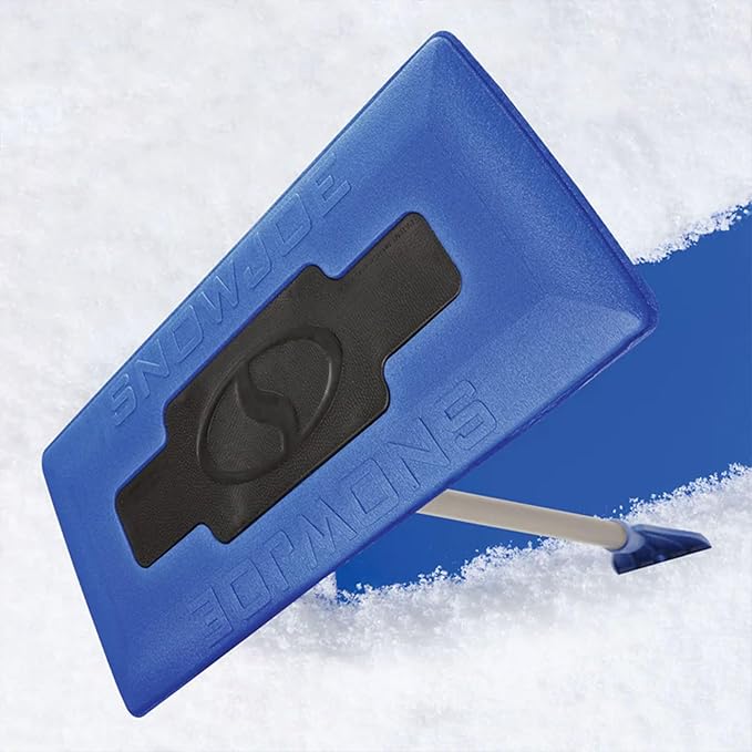 Snow Joe 18" Telescoping Snow Broom & Ice Scraper for Car Windows, No-Scratch Foam Brush - Long and Extendable Ice Removal Tool for Window and Windshield - Automotive Cleaning Accessories, SJBLZD