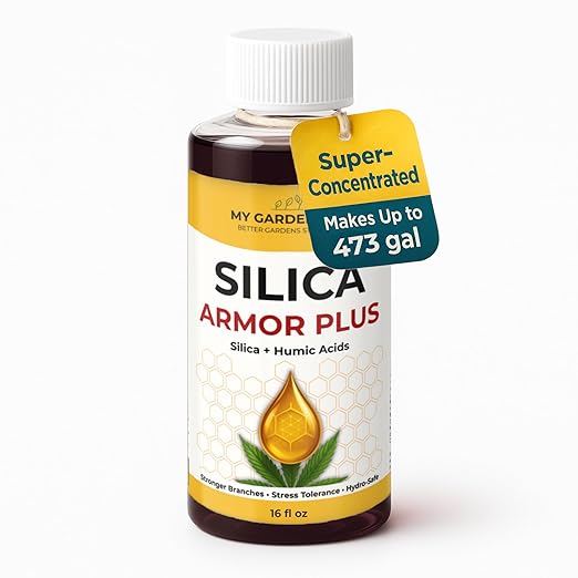 Silica for Plants with Humic Acids β Hydroponic Nutrients & Bloom Fertilizer β Stronger Branches, Stress Tolerance & Big Bloom Growth β Hydroponic Plant Food for Indoor & Outdoor Growers (16 oz)