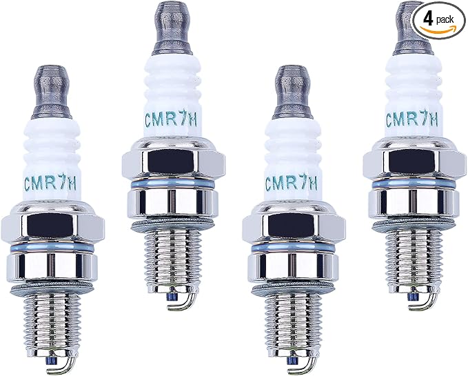 4 Pack CMR7H Spark Plugs, Spark Plug for Shindaiwa 3699-91867 Red Max 369991867, 506615101, 544260901, Sparkplug for Husqvarna 581362301 Stihl Redmax Blowers Brushcutters Trimmers Chain Saws