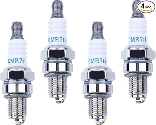 4 Pack CMR7H Spark Plugs, Spark Plug for Shindaiwa 3699-91867 Red Max 369991867, 506615101, 544260901, Sparkplug for Husqvarna 581362301 Stihl Redmax Blowers Brushcutters Trimmers Chain Saws