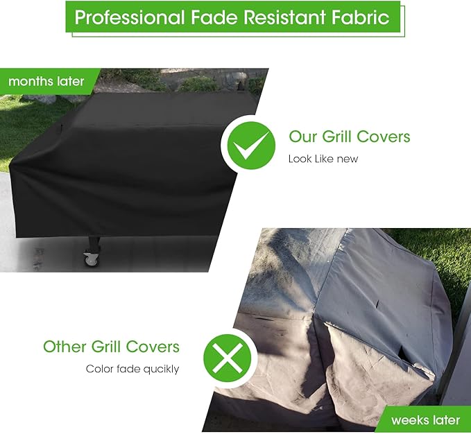 Grill Cover Compatible with Blackstone 36" Griddle, 1528 Flat top Gas Grill Cover Heavyduty Waterproof with Taped Seams for Outdoor, Compatible with Blackstone, Camp Chef and More 4-Burner Griddle