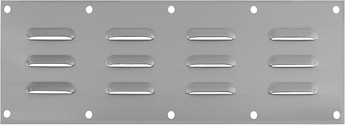 Stainless Steel Venting Panel for Grill Accessory, Masonry Fire Pits and Outdoor Kitchens, 15" by 4-1/2"