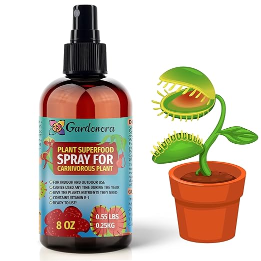 ππππππππππ Plant Superfood for Carnivorous Plants with B1 Vitamin, Glucose and Essential Minerals - Organic Plant Food Fertilizer for Indoor & Outdoor Carnivorous Plant Care - 8oz