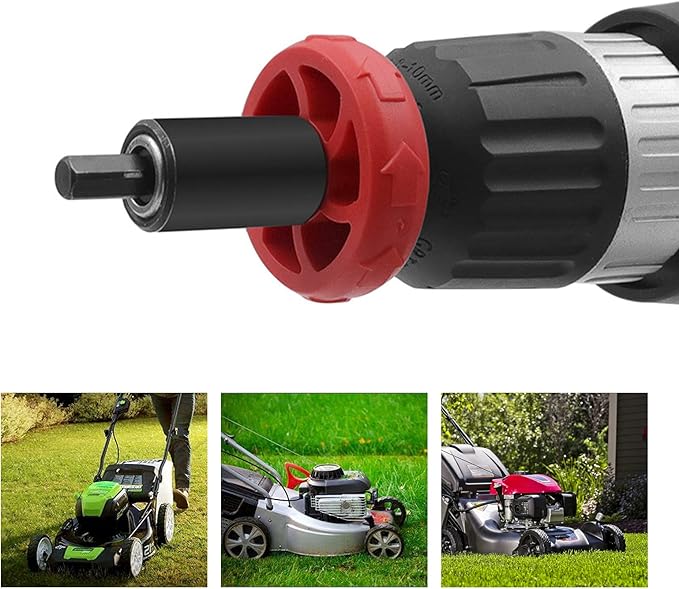 Electric Start Drill Bit, Engine Lawn Mower Jump Starter Adapter Replacement for Troy bilt, Replacement for Craftsman Speed Start bit, no Manual Pull to Start