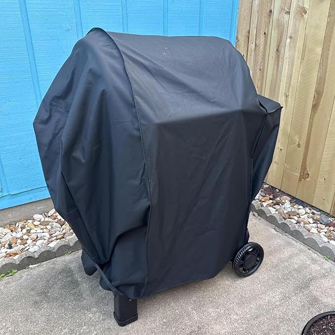 Grill Cover for Weber Searwood 600 Pellet Grill, 600D Waterproof 3400145 Weber Searwood 600 Cover, Outdoor BBQ Accessory, Outdoor Grill Cover