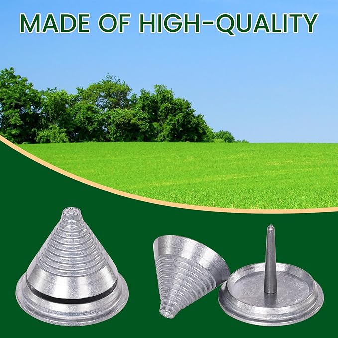 cenoz Lawn Mower Blade Balancers, Metal Precision Blade Balancers Tool for a Lawnmower, Balances Blades After Sharpening, for All Lawnmower Blades, Fits Stihl, Troy & More