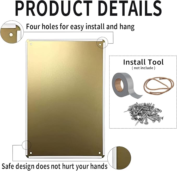 Tin Signs Let It Snow Snowman Metal Sign Snowflakes Winter Aluminum Sign for Farmhouse Outdoor Yard Home Kitchen Office 12×8 Inch