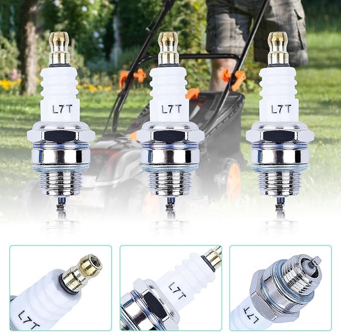 Spark Plug Replacement for NGK BPMR7A, L7T and for Champion CJ8 RCJ6Y RCJ7Y & More Types Sparkplug - Adofol Spark Plugs Fit for Stihl 017 018 MS170 MS180 MS290 MS310 MS390 029 039 Chainsaw, 3 Pack