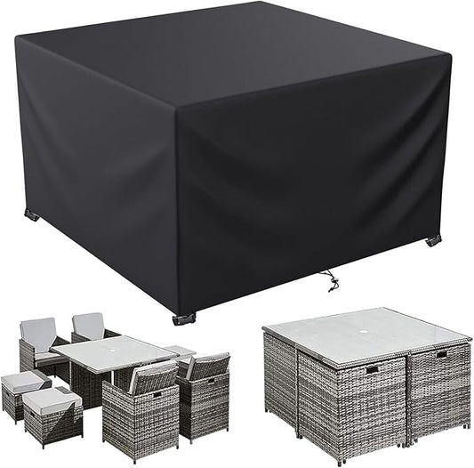 LCOGD Patio Furniture Cover,Outdoor Furniture Covers Waterproof General Purpose, Outdoor Sofa Sets Covers Heavy Duty Windproof Anti-UV 78''L*78" W*35.5''H