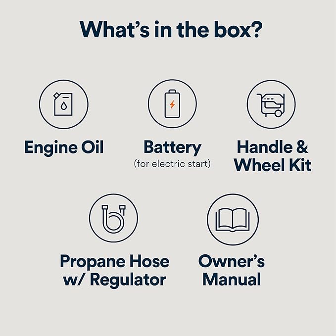 Generac 12,500/9,500-Watt Tri-Fuel Portable Generator - Electric Start - Gas, Propane or Natural Gas - Home Backup, Jobsite, or RV - Quiet Operation - Long Runtime - 50-State Compliant