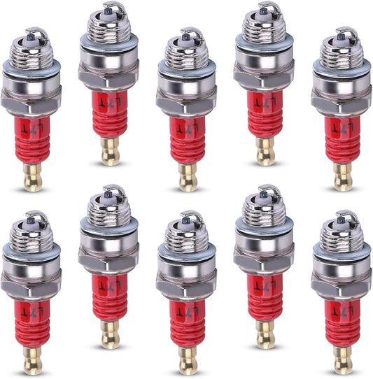 10PCS L7T Spark Plug Replacement for 47CC 49CC 50CC 2-Stroke Engine and for NGK BPMR7A, Fits for Husqvarna Chainsaw Trimmer Lawn Mower Trimmer