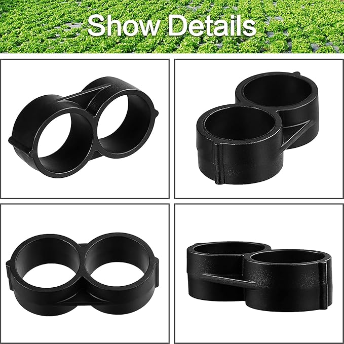 1/2 Inch Drip Irrigation End Plug, 18 Pcs Drip Irrigation End Closure Parts for 1/2" Drip Irrigation Tubing (17mm, 0.600" ID), Drip Line Goof Plug Connectors for Sprinkler Garden Lawn Systems