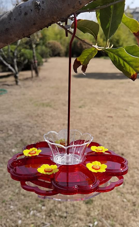 Ant Moat for Hummingbird Feeder - 3 OZ x 4 Pack Clear Insect Guard with Large Capacity
