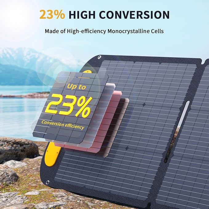 VTOMAN FlashSpeed 300 Portable Power Station with 110W Solar Panel, 300W/230Wh LiFePO4 Battery Solar Generator, PD 100W Type-C, 3000 Cycles, 6 Outlets for Camping, Home Backup, Off-grid