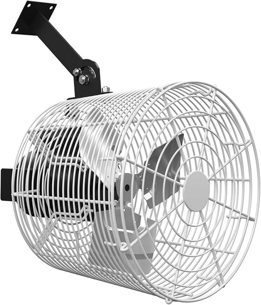 Greenhouse Air Circulation 1/10 HP 115V Ceiling Wall Mount Fan 1470CFM High Speed Circulation Fan for Greenhouse, Warehouse, Patio, Garage