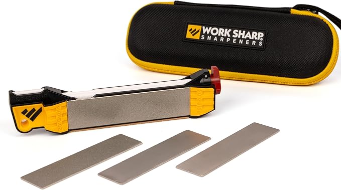 Work Sharp Guided Field Sharpener Elite with case, Travel Knife Sharpener Tool