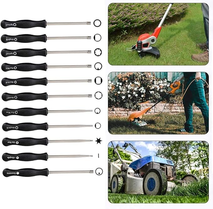 Carburetor Adjustment Tool Screwdriver Kit for 2 Cycle Small Engine Poulan Husqvarna ECHO Trimmer Weedeater Chainsaw,Carburetor Adjustment Tool Set Carburetor Tune up Adjusting Tool (11pcs +bag)