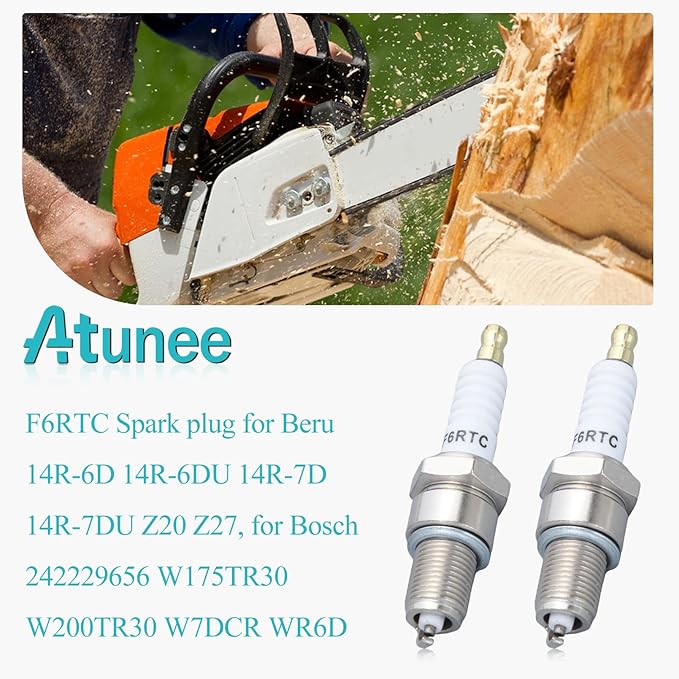 F6RTC Spark Plug for MTD 951-10292 751-10292, 2PCS Spark Plug for F6RTC CUB CADET OCC-751-10292 Lawn Mower Snow Blowers Generator