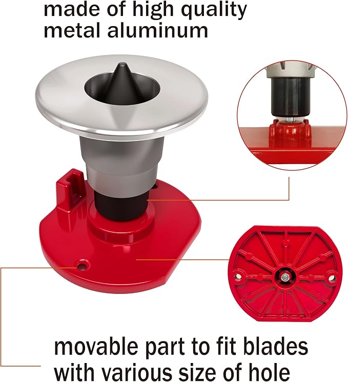 Mower Blade Sharpener & Balancer Replace 5005、42-047 Blac,15°-45° Adjustable Magnetic Mower Blade Balancer for Many Types of Mower Blade