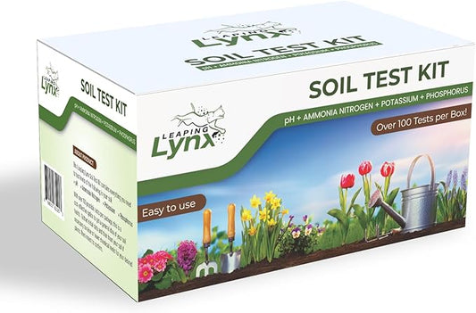 Complete Garden Soil Test Kit โ Easy to Use Sensitive Soil Tester for Garden Nutrients, Soil pH Tester, Nitrogen, Phosphorous, & Potassium โ Soil Testing Kit for Gardening โ Lab at Your Fingertips