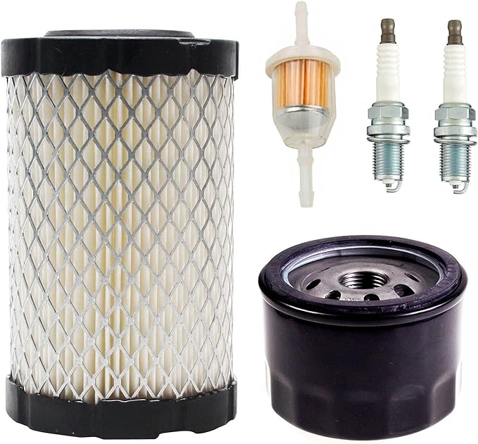 796031 Air Filter Tune Up Kit, Compatible with Briggs and Stratton 591334 492932 696854; John Deere D100 D110 D125 D130 D140; Husqvarna YTH22V46 YTH24V48 YTA22V46; Lawn Mower Oil Filter