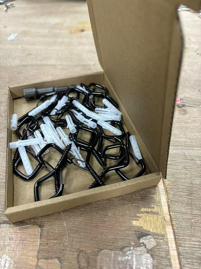 20 PCS Q-Hanger Hooks for String Lights, Ceiling Hangers for Plants & Wind Chimes, Christmas Decorations Outdoor Hooks Bronze