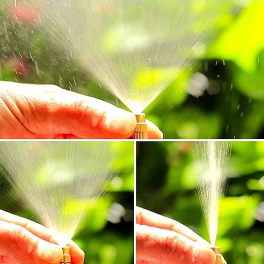 New drip Irrigation kit, Automatic Garden Watering System, Quick Connector and 360-degree Bending Dropper atomizing Copper Nozzle, Garden Plant Lawn Courtyard Watering System. (20 Spray nozzles)