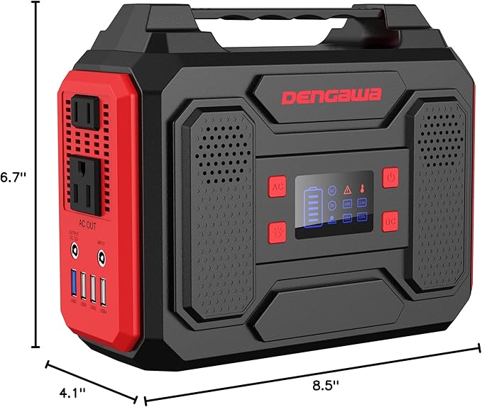 Power Bank with AC Outlet 250Wh, Solar Generator Power Bank, 300W Portable Power Station,110V Small Portable Generator for Home Use Camping Emergency Hunting Outdoor