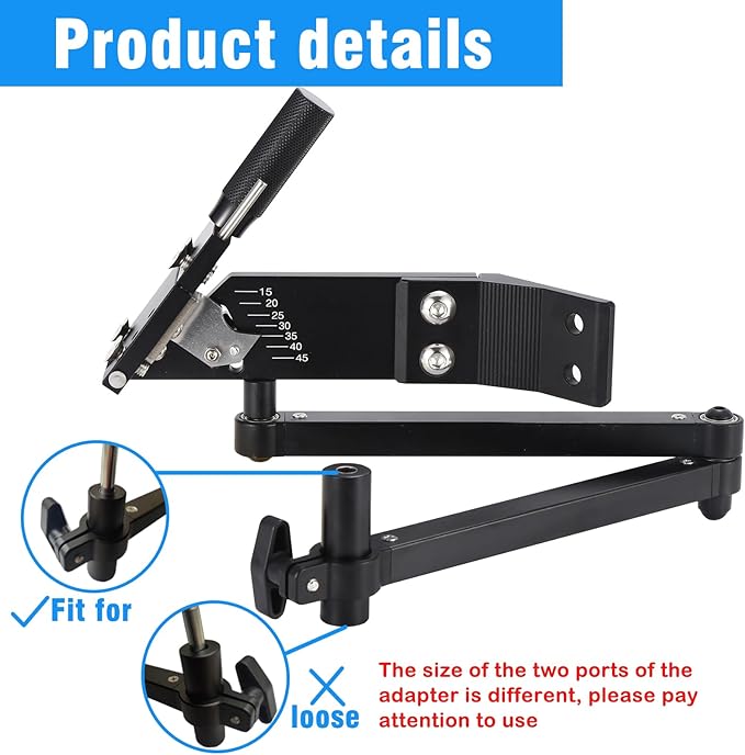 Upgraded Lawn Mower Blade Sharpener Sharpener Model 5005 15°-45° Adjustable for Straight and Standard Lawn Mower Blades with Aluminum Black