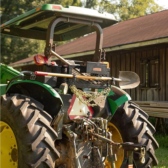 Heavy-Duty ROPSRIDER XHD Tractor Basket, Fits Most Tractor and Zero Turn Mower ROPS Bars, Model MTF100