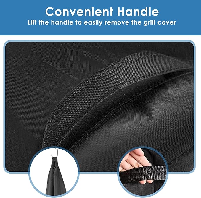 Grill Cover Weber Spirit II 200, Spirit 210 Series, 48 Inch 7138 Heavy Duty & Waterproof Anti-Fade BBQ Gas Grill Cover for Weber Spirit II E210, Spirit E210, Spirit 215 Gas Grill