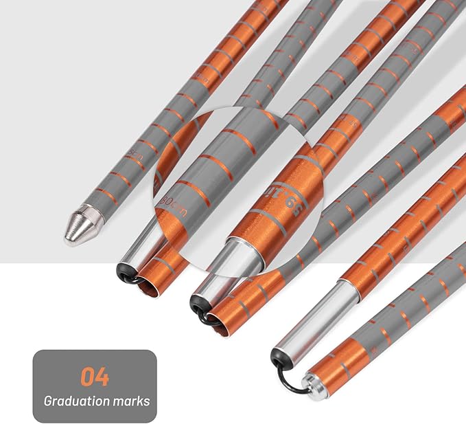 G2 Avalance Kit: Lightweight Aluminum Alloy Snow Shovel with Snow Probe and Storage Bag, Folding Design, Easy to Storage and Carry (Orange)