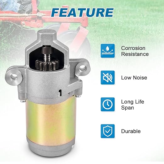 12V Electric Starter Compatible with MTD Yard Man Craftsman Riding Mower Machines 75112207 951-12207 751P12207A Engine 4P90M0 751-12207A