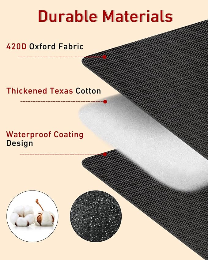 Outdoor Faucet Covers for Winter Freeze Protection - 2 Pack, Thickened Insulated Pipe Covers for Outside, Yard Maintenance Must Haves Reusable Waterproof Spigot Covers, 7.7" H x 5.9" W, Black