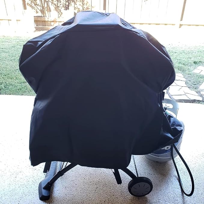 Grill Cover for Weber Q100 Q120 Q1000 Q1200 Q200 Q220 Q2000 Q2200 Q2400 Series Gas Grills, 600D Waterpoorf BBQ Weber Gas Grill 7113 Cover
