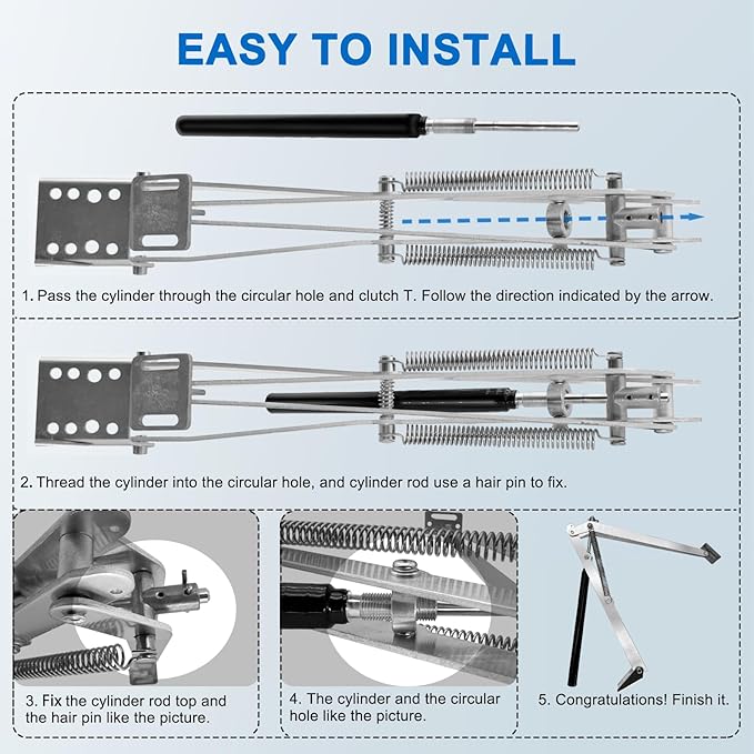 UYGALAXY Greenhouse Automatic Window Opener Kit - Roof Vent Auto Opener Solar Heat Sensitive Agricutural Lift Up to 15lbs Dual Spring Opener for Ventilation