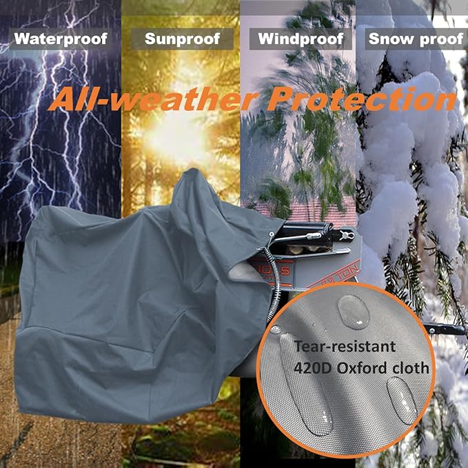 Log Splitter Cover (89×45×39 inch) for 15-45tons Log Splitter All Weather Protection, Cover for Wood Splitter,Log Splitter Cover Waterproof Heavy Duty, Cover for Wood Splitter,Gray