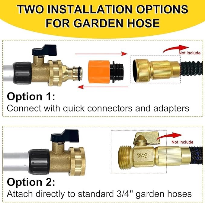 20FT Reach Gutter Cleaning Tools from Ground, Telescopic Rain Gutter Cleaners Tool with Quick Connect Adapter and Bendable Wand for 2nd Story House