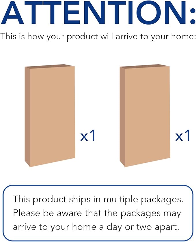 FLEXIMOUNTS 4-Pack 24-inch-by-72-inch Wall Shelf Garage Storage Rack Wall Mounted Floating Shelves 2x6 ft,White