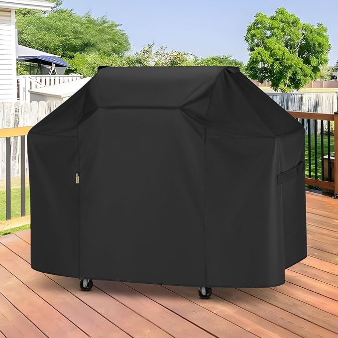 Arcedo Grill Cover 58 Inch Compatible with Weber Genesis II LX and Genesis 300 Series 3 Burner Grills, Waterproof Heavy Duty Outdoor Gas BBQ Cover Compared to 7130
