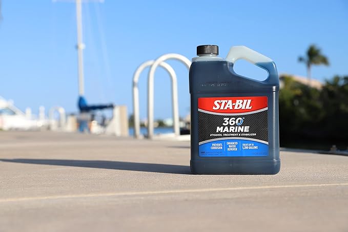 STA-BIL Marine Fuel System Treatment | Full Fuel System Cleaner, Injector Cleaner | Additive for Boats & Watercrafts, In-Season Cleaning & Protection 1 Gallon