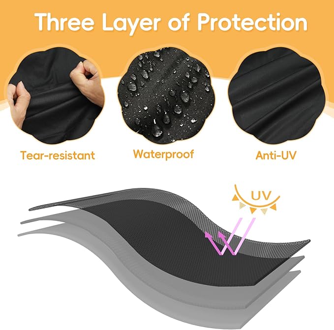 Grill Cover for Weber Lumin Electric Grill with Stand, Lumin Compact Grill with Stand, 600D Heavy Duty Waterproof UV Resistant Cover for Weber Lumin/Compact with Stand, Grill Accessory (Cover Only)