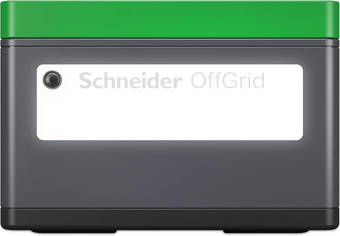 Schneider OffGrid Portable Power Station 300W, PPS330, Lightweight 332Wh Solar Generator: 2 AC Outlets, 60W USB-C PD Output, Wireless Charging, LED Light, for Camping, RV, Home Backup