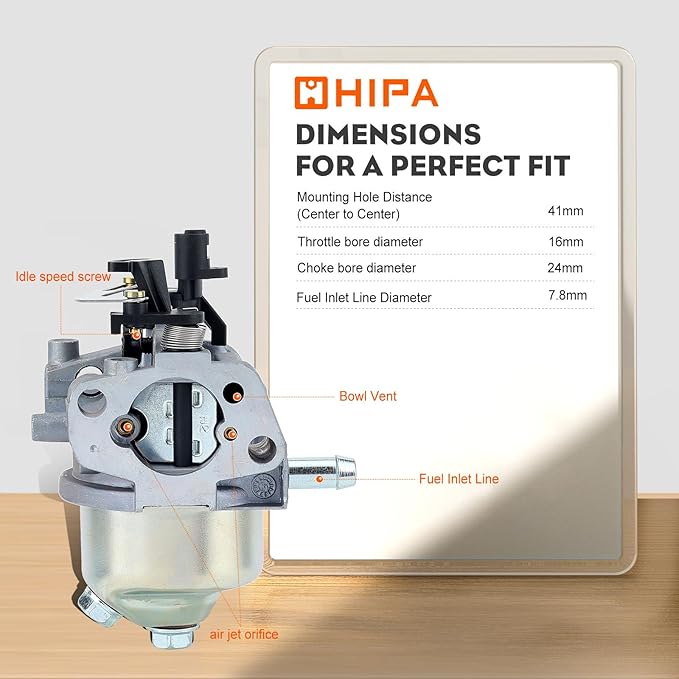 Hipa XT675 Auto Choke Carburetor Replace 14 853 55-S for Kohler XT650 XT675 Toro 20371 149CC Auto Choke Carb Engine Lawn Mower With Spark Plug Mounting Gasket