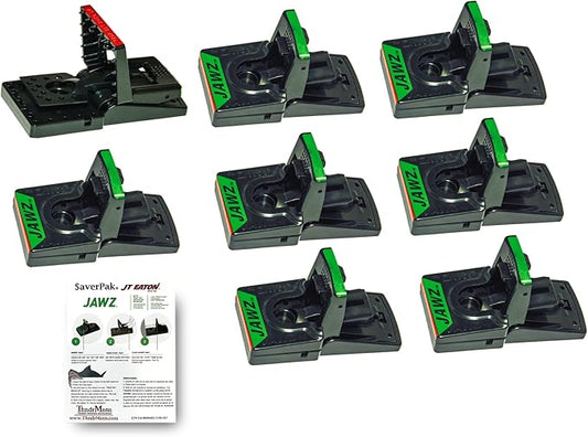 $averPak 8 Pack - Includes 8 JT Eaton Jawz Mouse Traps for use with Solid or Liquid Baits